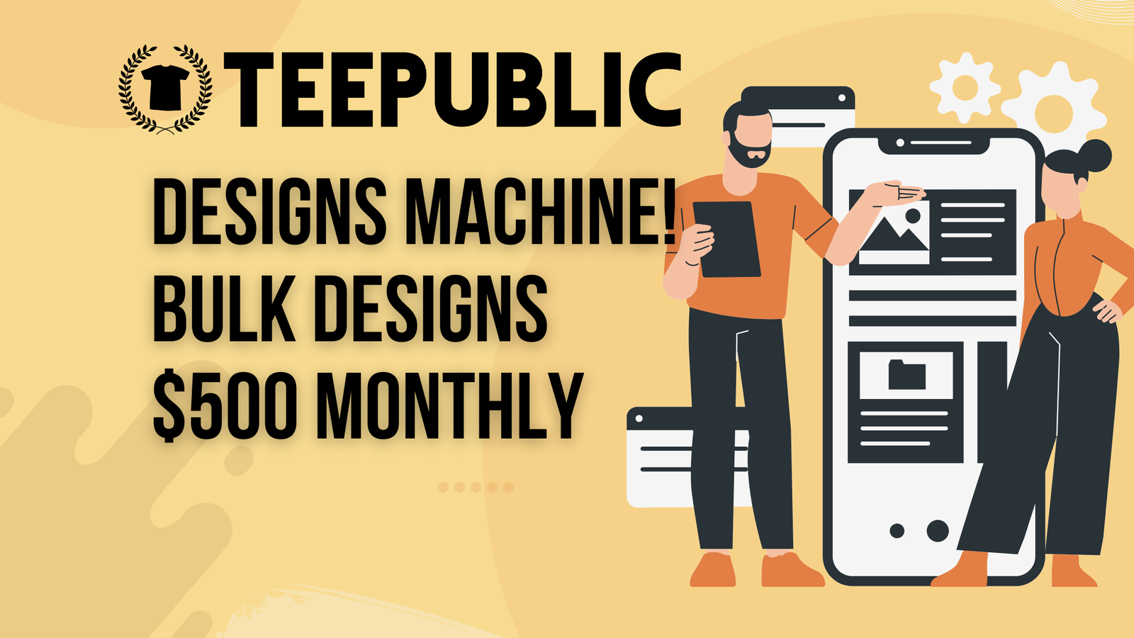 $500 Monthly from teepublic